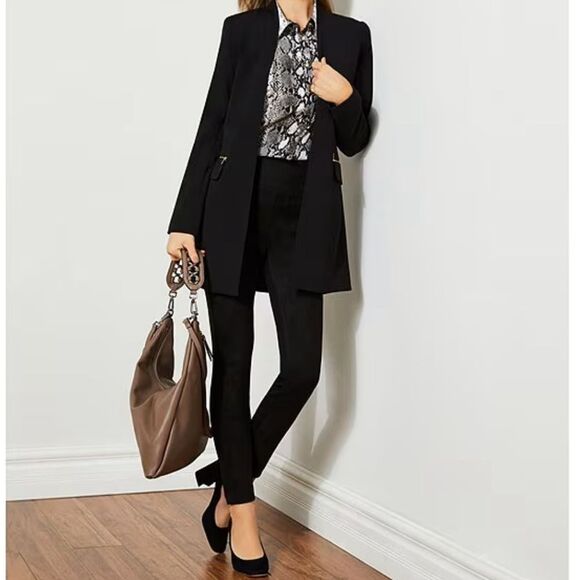Calvin Klein Jackets & Blazers - Calvin Klein Scuba Crepe Open Front Topper Jacket